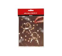 Mini kit creativo de Navidad - Renos de paja - 7 cm - 2 pcs - Actividad manual familiar