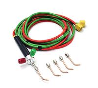Mini kit de antorcha de oxígeno, micro oxígeno/antorcha de soldadura de gas butano con 5 puntas para reparación de joyas