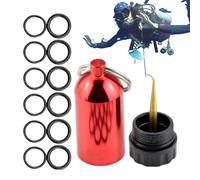 Mini kit de buceo llavero de tanque de buceo | Mini llavero de tanque de buceo con | mini accesorios portátiles miniatura 12 piezas anillos tóricos para mujeres hombres