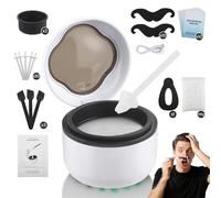 Mini Kit de Depilación Nasal Profesional para Hombres y Mujeres, Juego de Cera para Nariz, para Orejas Cejas Barba, Mini Calentador de Cera Portátil con 100g Cera para Vello Nasal