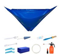 Mini kit de limpieza dividida, kit de limpieza de aire acondicionado para 37-45 pulgadas 12 piezas de pared impermeables montadas para uso doméstico