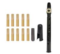 Mini Kit de saxofón de bolsillo, saxofón Alto portátil con 1 lengüeta, 10 boquilla, 1 tabla de digitación, 1 bolsa de transporte