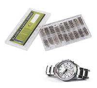 Mini kit de tornillos de reparación, 1800 piezas/caja, kit de tornillos de reloj de acero inoxidable con caja de almacenamiento, 18 tamaños diferentes, juego de tornillos de reparación para gafas de