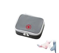 Mini Kit Primeros Auxilios Botiquin Exterior,Bolsa Primeros Auxilios vacio,Emergencia,Bolsa Medicina Pequeña,Moda de Almacenaje Medica,Accesorios de Viaje para mochilas de medicina al aire libre(Gris)