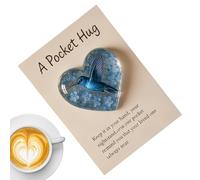 Mini-Kolibri Herz Dekoration mit Karte | Simbolisches Andenken & Mitgefühlsgeschenk | für Zuhause, Schlafzimmer, Auto & Feiertage | Zartes Papierornament als Erinnerung & Inspiration