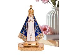 Mini Lady Statue - Sacred Desk Ornament, 5x3cm Spiritual Figurine for Living Room, Metal Sculpture with Elegant Appeal, Bedroom Accent, Decorative Idol for Desktop, Cabinet Shelf, Bookcase Display