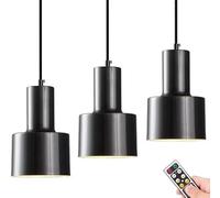 Mini lámpara colgante que funciona con pilas con mando a distancia, lámpara colgante pequeña de techo moderno para interiores lámpara de araña inalámbrica para cocina isla dormitorio comedor bar ( Col