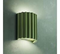 Mini lámpara de pared contemporánea Diseño minimalista de medio cilindro Luces de pared verdes Apliques de pared de yeso de resina for cocina Isla Estudio Mesita de noche Dormitorio Escalera Pasillo L