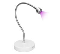 Mini Lámpara de Uñas Lámpara de Uñas LED, Lámpara de Uñas UV Lámpara de Secador de Uñas Secador de Uñas Portátil USB Cabeza Giratoria Secador de Pegamento de Esmalte de Uñas con Temporizador de 60 S
