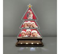 Mini Lámpara Navideña Personalizable con fotos - Arbol de navidad - Un Toque Cálido y Festivo para Revivir tus Recuerdos esta Navidad