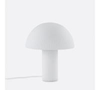 Mini lámpara seta, cristal opalino estriado, Loulou. Talla Única. Color Blanco