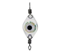 Mini lámpara subacuática, mini lámpara de pesca subacuática, impermeable, LED, ojo de pez, luz de señuelo para sumergible, caída profunda, accesorios de pesca, color rojo