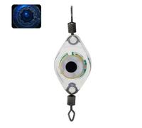 Mini lámpara subacuática, mini lámpara de pesca subacuática, impermeable, LED, ojo de pez, luz de señuelo para sumergible, caída profunda, accesorios de pesca, azul
