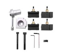Mini Lathe Tool Holder Quick Change Tool Post Cutter Holder Screw Kit Set Boring Bar Turning Facing