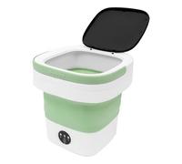 Mini lavadora 12L 36W plegable 3 modos manguera de desagüe cesta de secado | Tamaño plegado: 30 x 30 x 16 cm, montado 30 x 30 x 33 cm, 1,8 kg para apartamentos, dormitorios, autocaravanas