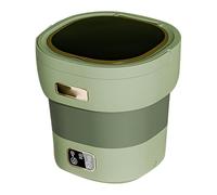 Mini lavadora, lavadora portátil plegable de 12 L con cesta giratoria, pequeño aparato de limpieza integrado para viajes y dormitorios, funcionamiento de bajo ruido de 45 dB