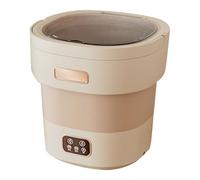 Mini lavadora, lavadora portátil plegable de 12 L con cesta giratoria, pequeño aparato de limpieza integrado para viajes y dormitorios, funcionamiento de bajo ruido de 45 dB
