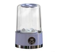 Mini lavadora para ropa interior, calcetines y artículos delicados con batería recargable y huella de ahorro de espacio (morado)