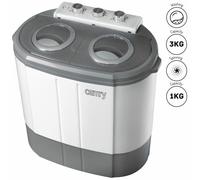 Mini lavadora portátil camping 3Kg lavado, 1 Kg centrifugadora Camry CR 8052