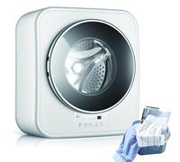 Mini Lavadora Secadora De Pared, Lavadora Compacta 3KG Con Secado De Aire Caliente, Secadora Automática 800W, Lavado Rápido De 15 Minutos, Para Apartamento, Dormitorio, Caravana Y Hogar