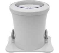 Mini Lavadora-Secadora Manual Portátil, Accionada con El Pie, Compacta, No Eléctrica, para Ropa De Bebé, Ropa Interior Y Prendas Pequeñas. Ideal para Apartamentos, White