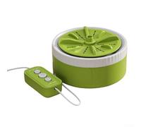 Mini lavadora turbo portátil alimentada por USB con control remoto para ropa pequeña y vajilla, compacta y ligera para un fácil transporte (verde)