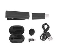 Mini Lavalier Wireless Reducción de ruido de micrófono Live -Streaming - Entrevista - Transmisión en directo (Con un adaptador de manzana adicional)