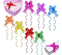 Mini Lazo de Envolver Regalo, 200 Piezas lazos de Navidad para Navidad, Regalo Arco Cinta, Regalo Arco Navidad, Cintas Regalo Navidad, para Embalaje, Decoraciones de San Valentín, colores surtidos