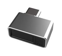 Mini lector de huellas dactilares USB para Windows 7/10/11, dispositivo de inicio de sesión biométrico, escáner de huellas dactilares tipo C, policarbonato de aleación de zinc, plateado, modelo TR U9