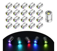 Mini LED 20 Piezas Luz Adhesiva con Pilas Flash Lento Coloreado para Casa de Muñecas Miniatura, Artesanía, Modelo 3D de Lámparas Decorativas