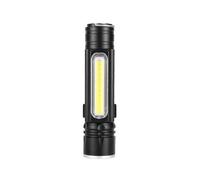 Mini LED Flashlight 4 Modes Zoomable Torch COB Work Lamp
