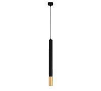 Mini LED Lámpara colgante de tubo largo Luz de suspensión cilíndrica Lámpara colgante de un solo cabezal negro Lámpara colgante nórdica de aluminio Lámpara colgante cilíndrica Simplicidad Downlight de