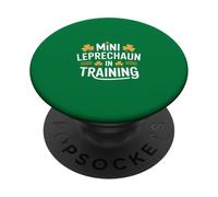 Mini Leprechaun En Entrenamiento Día De San Patricio PopSockets PopGrip Adhesivo