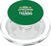 Mini Leprechaun En Entrenamiento Día De San Patricio PopSockets PopGrip para MagSafe