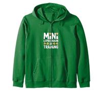 Mini Leprechaun En Entrenamiento Día De San Patricio Sudadera con Capucha