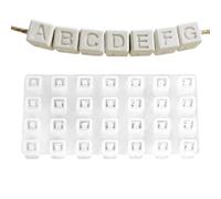 Mini Letter Molds - Silicone Resin Alphabet Beads, Letter Cube Jewelry Craft Gear | DIY Mini Letters Beads Resin Molds For Jewelry Making Crafts Personalized For Jewelrys Making, Crafts