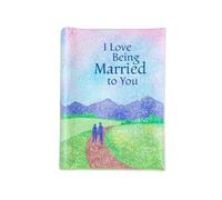 Mini libro de recuerdo con texto en inglés "I Love Being Married to You" Blue Mountain Arts