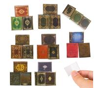 Mini libros 100 piezas 1: 12 escala pequeños libros de casa de muñecas, 8 estilos biblioteca miniaturas modelo casa de muñecas accesorios para proyectos de bricolaje niños pretenden jugar suministros