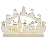 Mini-Lichterbogen Muñeco Led-Raya, Blanco Cálido Y Timerfunktion 23 , 5x16x3cm