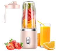 Mini Licuadora Portatil Recargable, 400ML Extractor Jugos Verduras Y Frutas, Batidora Portátil Para Smoothies, Recargable, Portátil USB Para Viajes, Cocina Y Oficina, Hogar, Camping, Uso Exterior