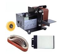 Mini lijadora de banda eléctrica, pulidora DIY, cortadora de bordes, afiladora, amoladora multifuncional con correa,Bajo nivel de ruido(895-1)