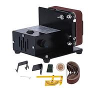 Mini lijadora de banda Máquina pulidora de bricolaje Amoladora de mesa para vidrio metálico XYF30795 DC 24 V Alta potencia 13000 RPM Regulación de velocidad continua con 9