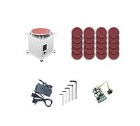 Mini lijadora de discos de banco, rodillo de lijado, afilador de bordes eléctrico, máquina de molienda de sobremesa autoadhesiva de 7 velocidades Variables(Set 3)