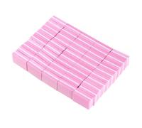 Mini lima de uñas de doble cara, bloques de esponja de Color, tiras de tope de lijado para esmalte de uñas, herramientas de manicura de pulido, 50 Uds.