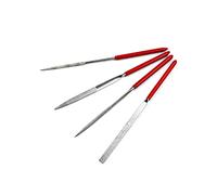Mini Limas de Diamante,4 PCS Juego de Limas de Aguja con Mango de Plástico Conjunto de Archivos Versátiles para Madera Raspa Joyería Piedra de Vidrio Manualidades de Cerámica
