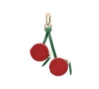 Mini Lindo Monedero con Colgante y Llavero for Mujer, minibolso con diseño de Fresa, Ideal for niñas. En Forma de Fruta(C-Cherry)