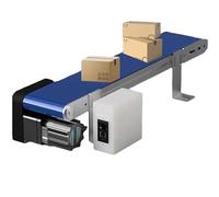 Mini línea de producción de transportador de velocidad ajustable, dispositivo de experimento de correa de PVC de 400 mm x 90 mm, prueba de fuerza de fricción automática para proyectos científicos y