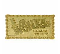 Mini Lingote Billete Golden Ticket Willy Wonka y La Fábrica de Chocolate