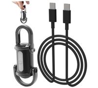 Mini linterna LED de 1200 lm, portátil, recargable, brillante, llavero, linterna LED ultrabrillante impermeable para acampar al aire libre, de emergencia, llavero, mini recargab