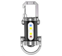 Mini Linterna LED Superbrillante 1200 Lúmenes - 3 en 1 Power Bank Llavero Impermeable, Adecuado para Niños y Acampar Al Aire Libre